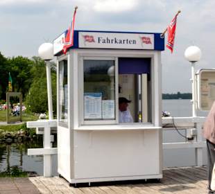 Das Kassenhäuschen der Weissen Flotte