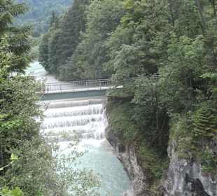 Lechfall mit Brücke