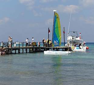 Anlegesteg der Taucher- und Segelboote