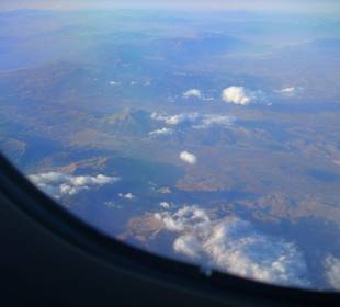 Rückflug über den Wolken