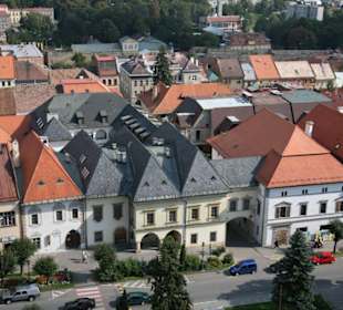 Widok na kamieniczki w Lewoczy