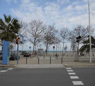 Blick zur Strandpromenade