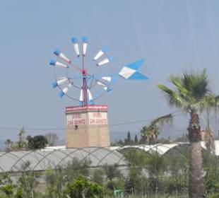 Wassermühle am Flughafen