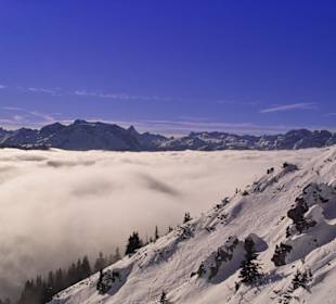 Blick vom Jenner auf die Berglandschaft