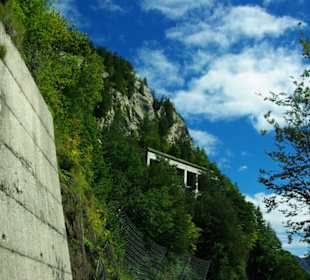 Hier ging es runter oder Rauf..