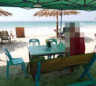 Ausblick vom Strandrestaurant