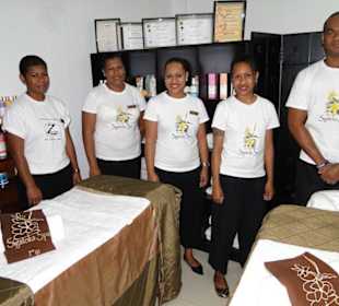 The therapists at Sigatoka Spa