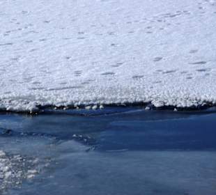 Der Stausee im Winter ein Traum