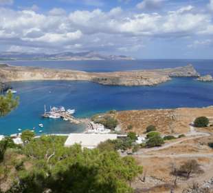 Herrliche Aussicht auf den Ankerplatz