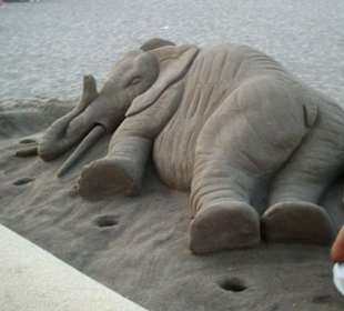 Elefant aus Sand