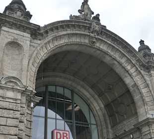 Blick zum Nürnberger Hauptbahnhof