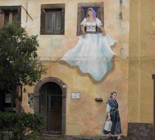 Wandmalerei in Tinnura