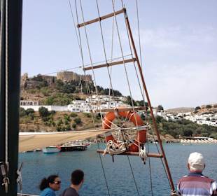 Mit dem Schiff nach Lindos 