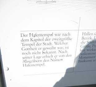 Infotafel zum Hafentempel