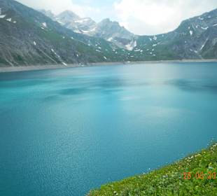 Widok na Jezioro Lünersee