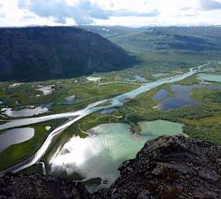 Blick vom Skierfe ins Rappadalen