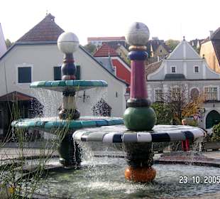 Ansicht Hundertwasserbrunnen
