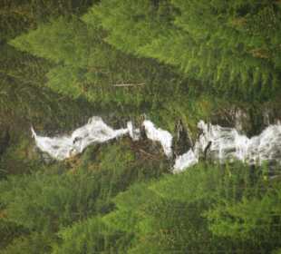 Wasserfall im unteren Bereich