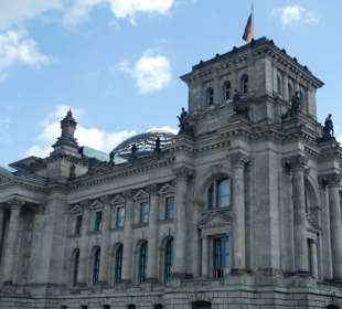 Blick zum Reichstagsgebäude