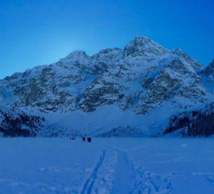 Morskie Oko frozen lake