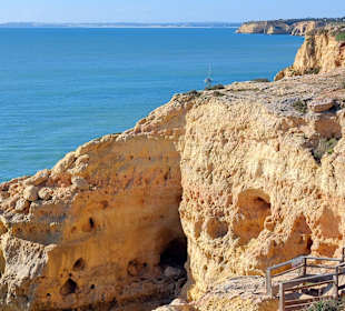 Ausblick Carvoeiro Boardwalk