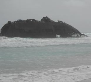 Altes Schiffswrack vor der Küste Boa Vistas