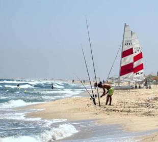 Am Strand von Hammamet- Yasmine