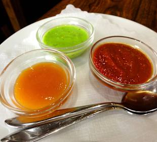 Dreierlei Saucen zum Papadam