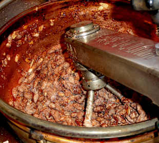 Gebrannte Mandeln in der Entstehung