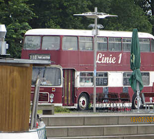 Bus am Greifswalder Hafen