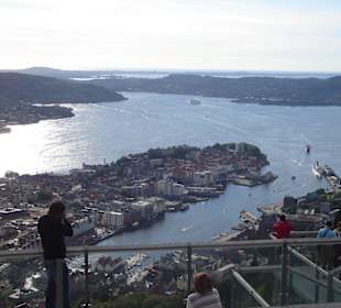 Blick auf Bergen