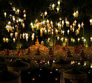 Silvesterzermonie im nahen Tempel