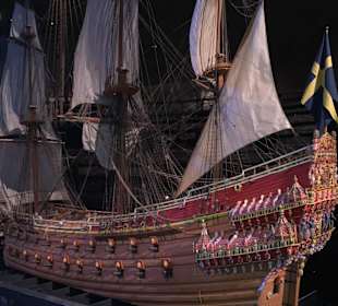 Vasa ship model in museum