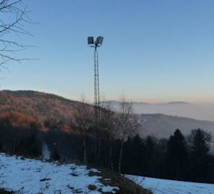 Sonnenuntergang auf der Rusel