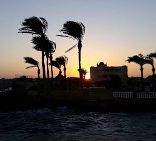 Sonnenuntergang Hafen