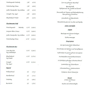 Brunchkarte / Speisen