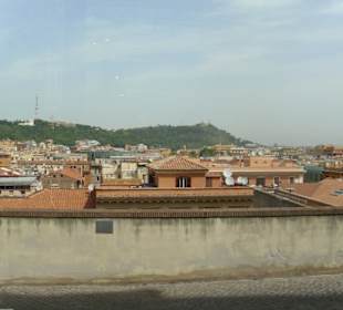 Blick aus dem Fenster.