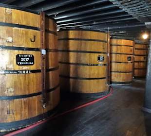Madeira-Fässer in der Blandy's Wein Lodge