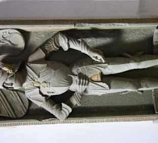 Fränkischer Adel Grabsteinplatten