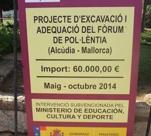 Die Grabungen kosten viel geld