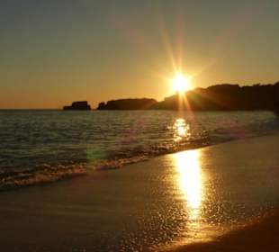 Sonnenuntergang bei Praia da Coelha (Hasenstrand)