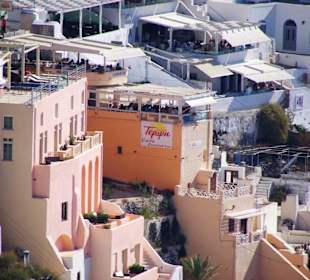 Santorin selbst im Bild Landschaft, Stadt