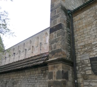 Bei der ehemaligen Barfüßerkirche in Erfurt