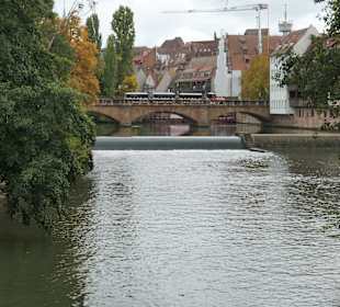 Die Pegnitz zwischen Lorenzer- u Sebalder-Altstadt