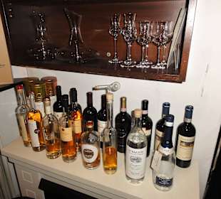 Grappa-Auswahl im Restaurant Napoli