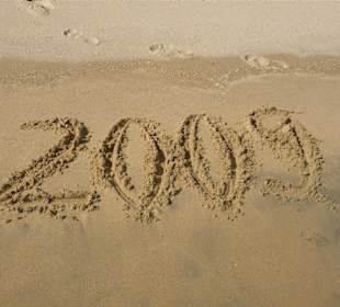 Sandstrand im Oktober 2009