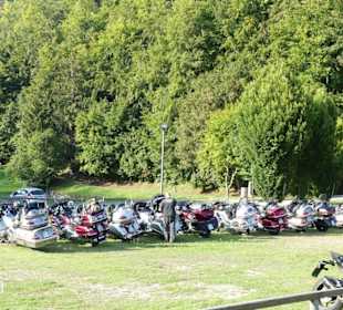 Blick auf den Parkplatz