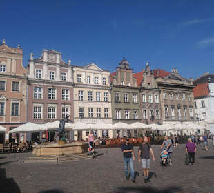 Auf dem Marktplatz von Poznan