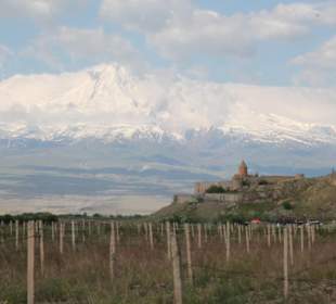 Kloster Chor Virap mit Berg Ararat
