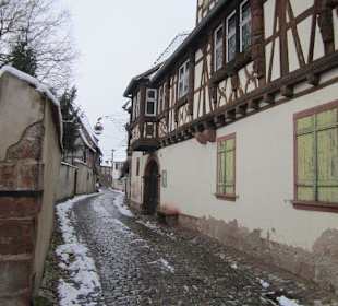 Altstadt Wissembourg im Winter